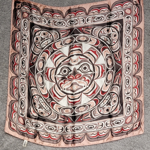 Vintage Skemo Canada Tribal Square by Eleana Paine called Indian Sunface